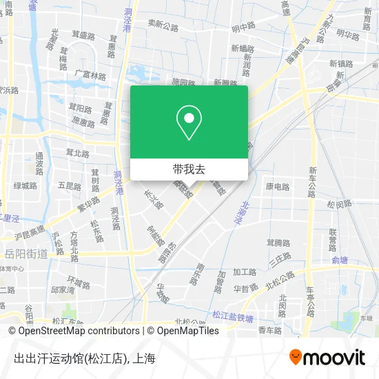 出出汗运动馆(松江店)地图