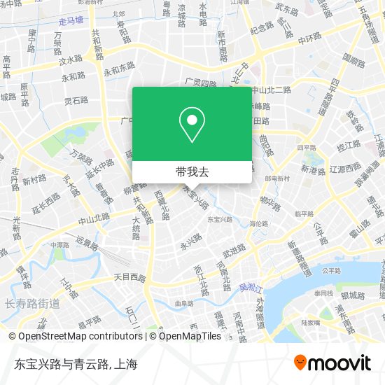 东宝兴路与青云路地图