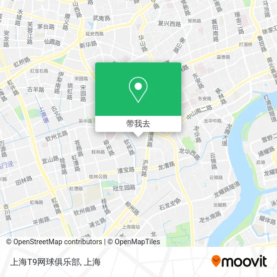 上海T9网球俱乐部地图