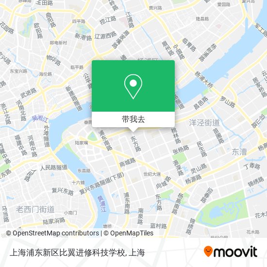上海浦东新区比翼进修科技学校地图