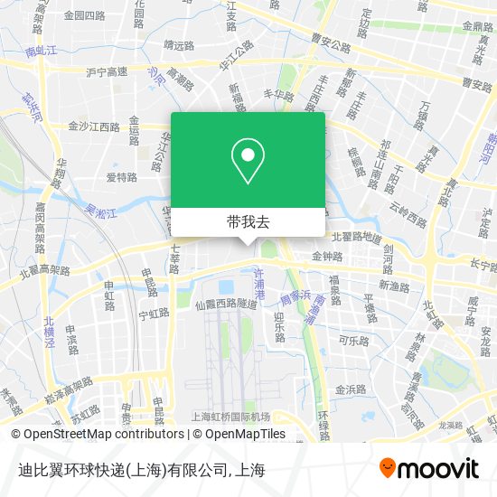 迪比翼环球快递(上海)有限公司地图