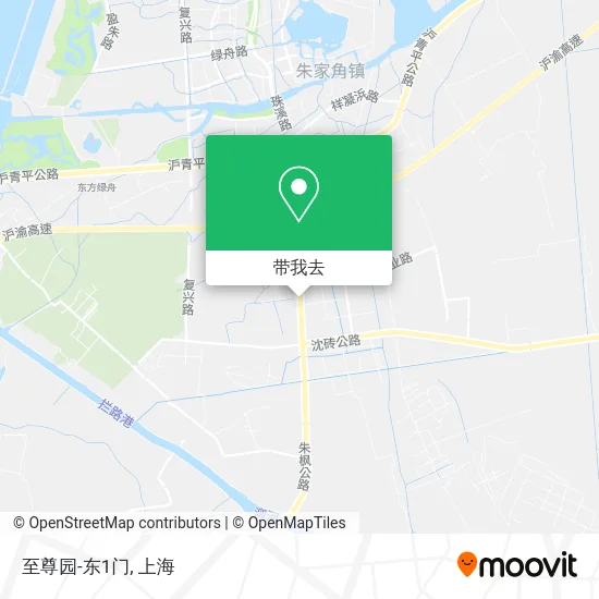 至尊园-东1门地图