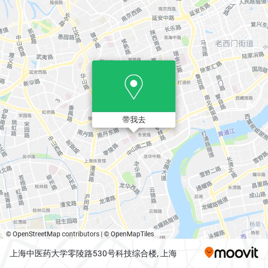 上海中医药大学零陵路530号科技综合楼地图