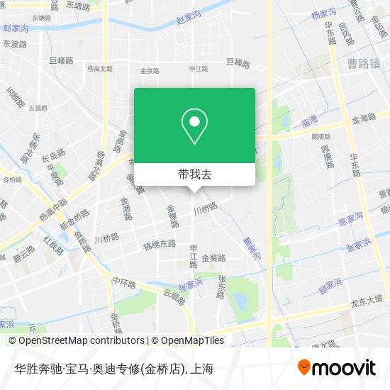华胜奔驰·宝马·奥迪专修(金桥店)地图