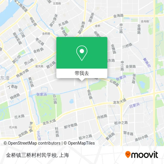 金桥镇三桥村村民学校地图