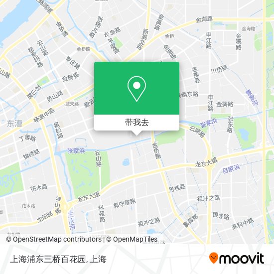 上海浦东三桥百花园地图