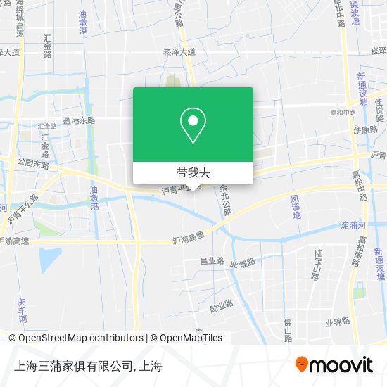 上海三蒲家俱有限公司地图