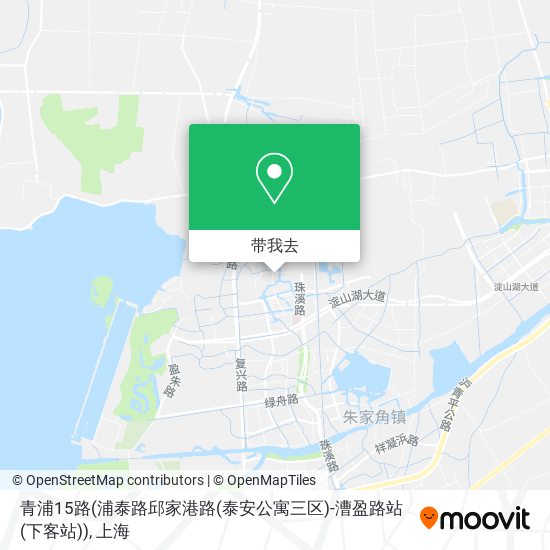 青浦15路(浦泰路邱家港路(泰安公寓三区)-漕盈路站(下客站))地图