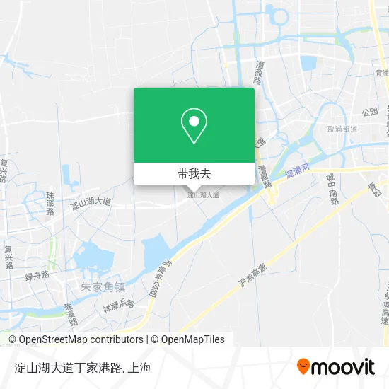 淀山湖大道丁家港路地图