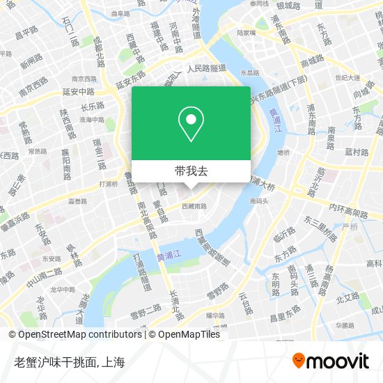 老蟹沪味干挑面地图