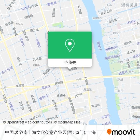 中国.梦谷南上海文化创意产业园(西北3门)地图