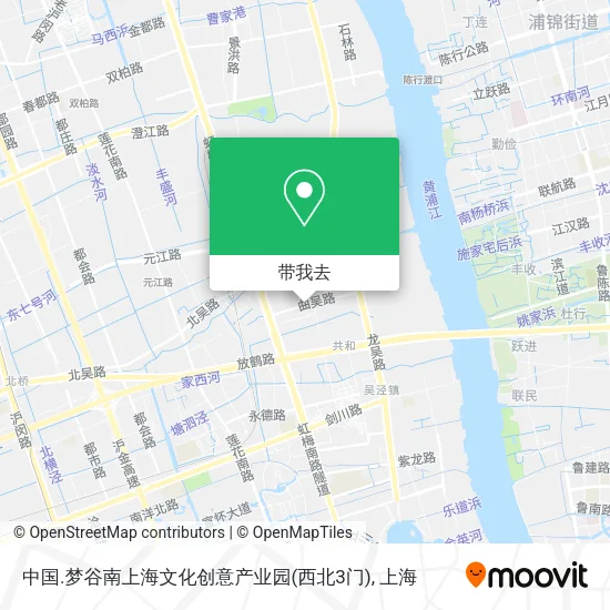 中国.梦谷南上海文化创意产业园(西北3门)地图