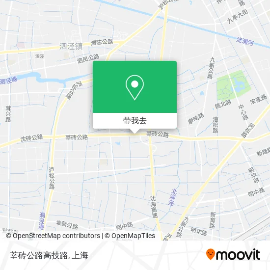 莘砖公路高技路地图