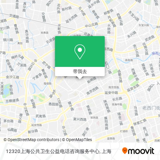 12320上海公共卫生公益电话咨询服务中心地图
