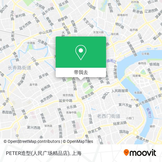 PETER造型(人民广场精品店)地图