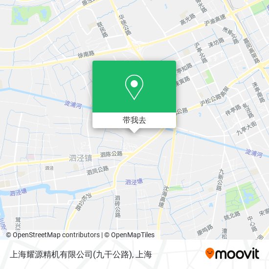上海耀源精机有限公司(九干公路)地图