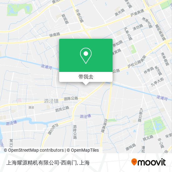 上海耀源精机有限公司-西南门地图