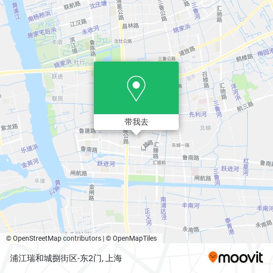 浦江瑞和城捌街区-东2门地图