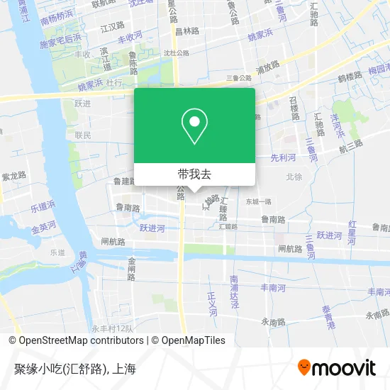 聚缘小吃(汇舒路)地图