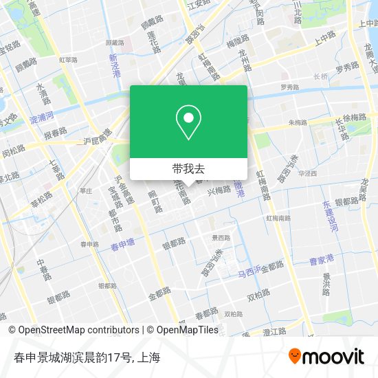 春申景城湖滨晨韵17号地图