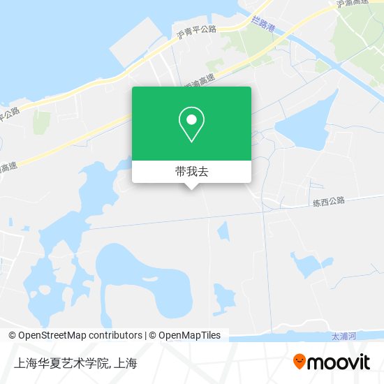 上海华夏艺术学院地图