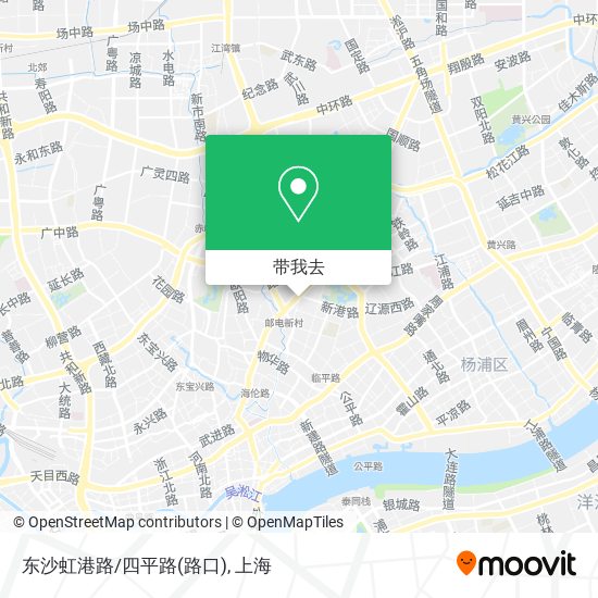 东沙虹港路/四平路(路口)地图