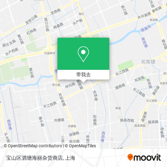 宝山区泗塘海丽杂货商店地图