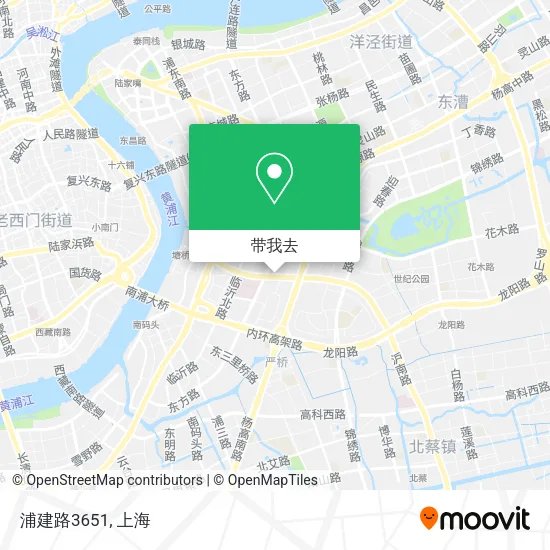 浦建路3651地图