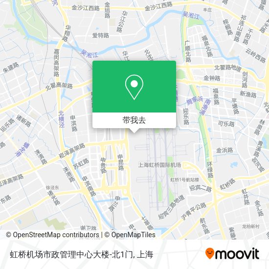 虹桥机场市政管理中心大楼-北1门地图