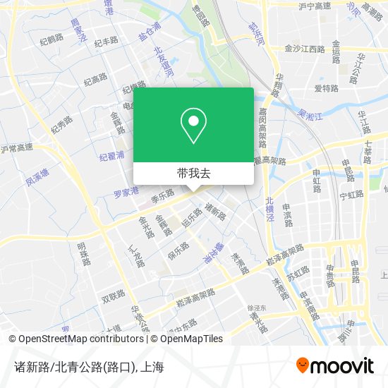 诸新路/北青公路(路口)地图