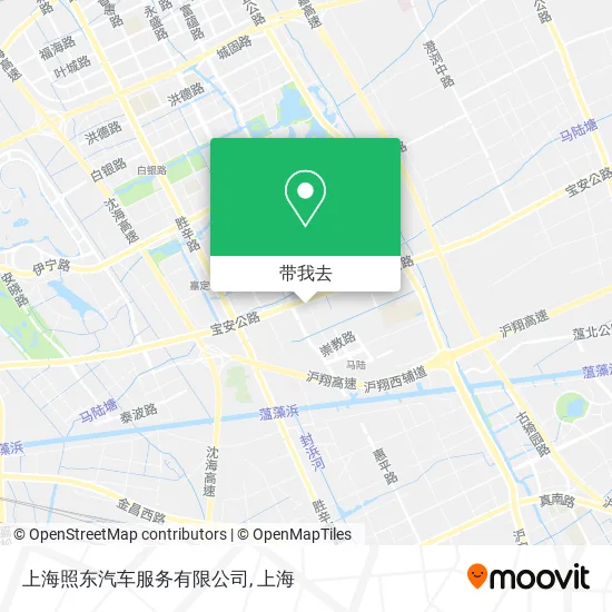 上海照东汽车服务有限公司地图
