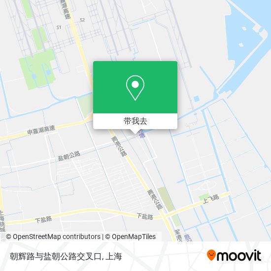 朝辉路与盐朝公路交叉口地图