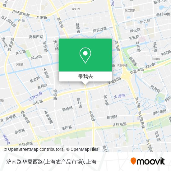 沪南路华夏西路(上海农产品市场)地图