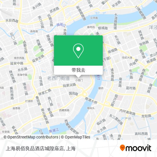 上海易佰良品酒店城隍庙店地图