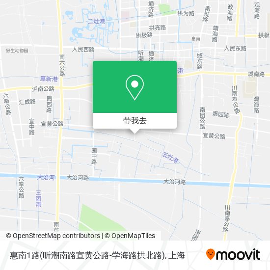 惠南1路(听潮南路宣黄公路-学海路拱北路)地图