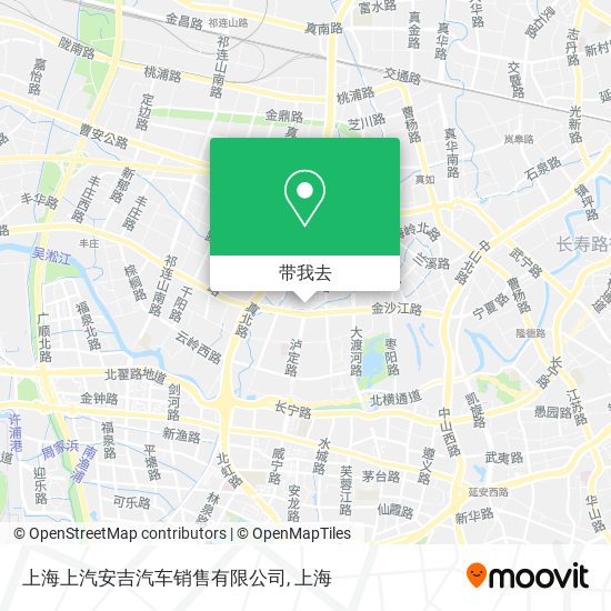 上海上汽安吉汽车销售有限公司地图