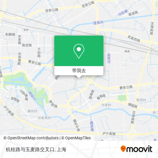 杭桂路与玉麦路交叉口地图
