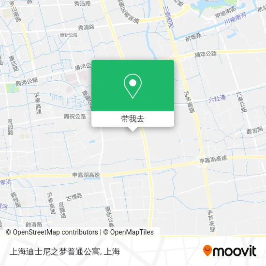 上海迪士尼之梦普通公寓地图