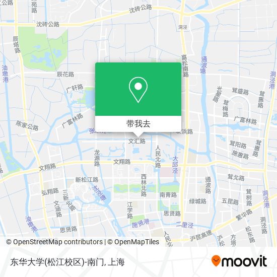 东华大学(松江校区)-南门地图