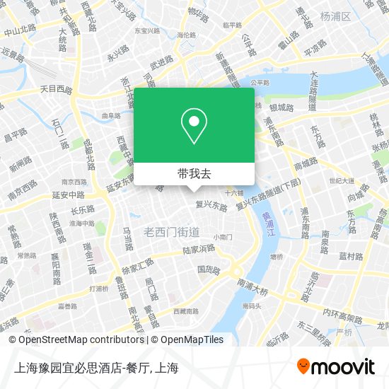 上海豫园宜必思酒店-餐厅地图