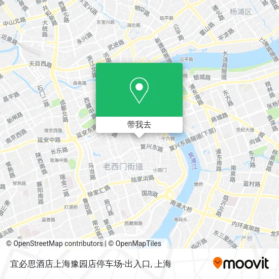 宜必思酒店上海豫园店停车场-出入口地图