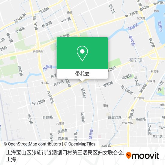 上海宝山区张庙街道泗塘四村第三居民区妇女联合会地图