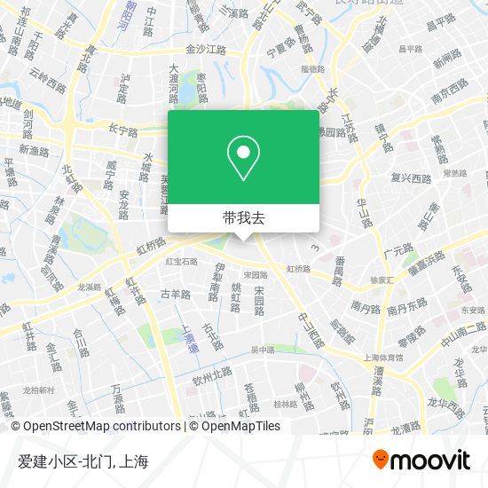 爱建小区-北门地图