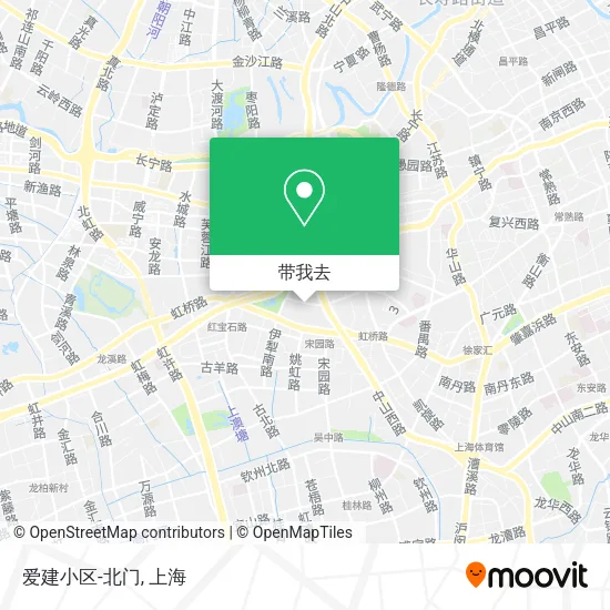 爱建小区-北门地图