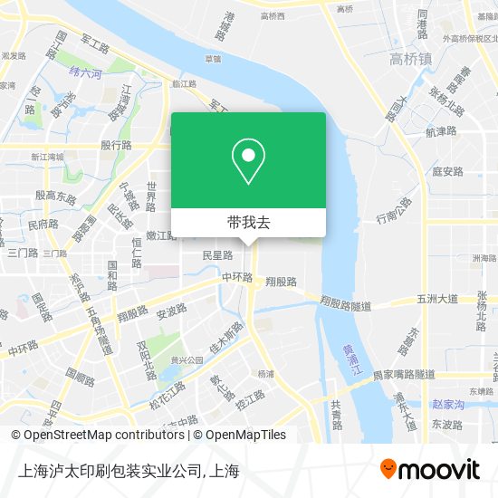 上海泸太印刷包装实业公司地图