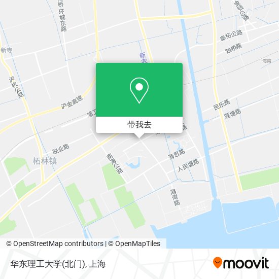 华东理工大学(北门)地图