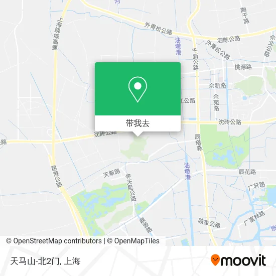 天马山-北2门地图