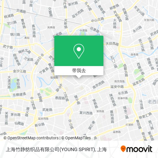 上海竹静纺织品有限公司(YOUNG SPIRIT)地图