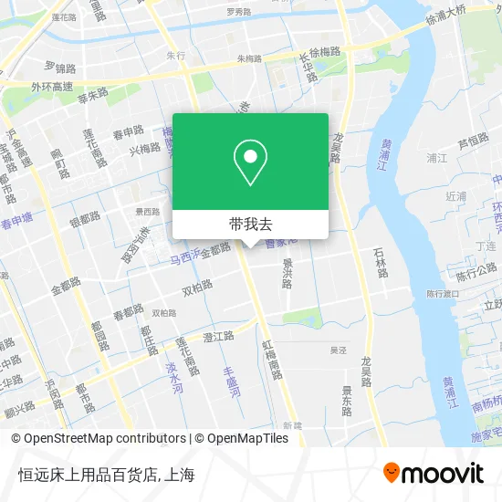 恒远床上用品百货店地图