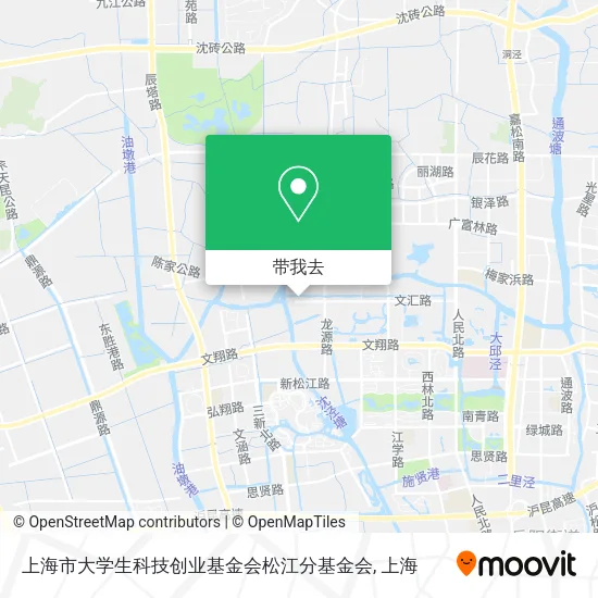 上海市大学生科技创业基金会松江分基金会地图